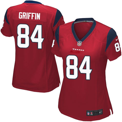 Women's Limited Ryan Griffin Nike Jersey Red Alternate - #84 NFL Houston Texans